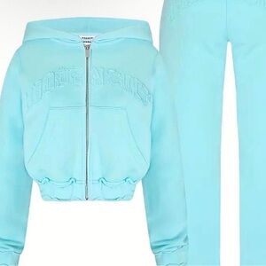 Kids Aqua Hoodie and Pants Set